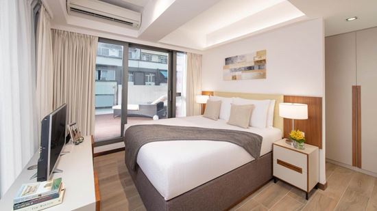 One Bedroom with Two Terraces - Bedroom