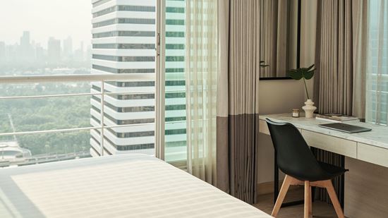 ห้องอพาร์ตเมนท์ 1 ห้องนอน เลควิว - โรงแรม ชามา เลควิว อโศก กรุงเทพ เซอร์วิส อพาร์ทเมนท์